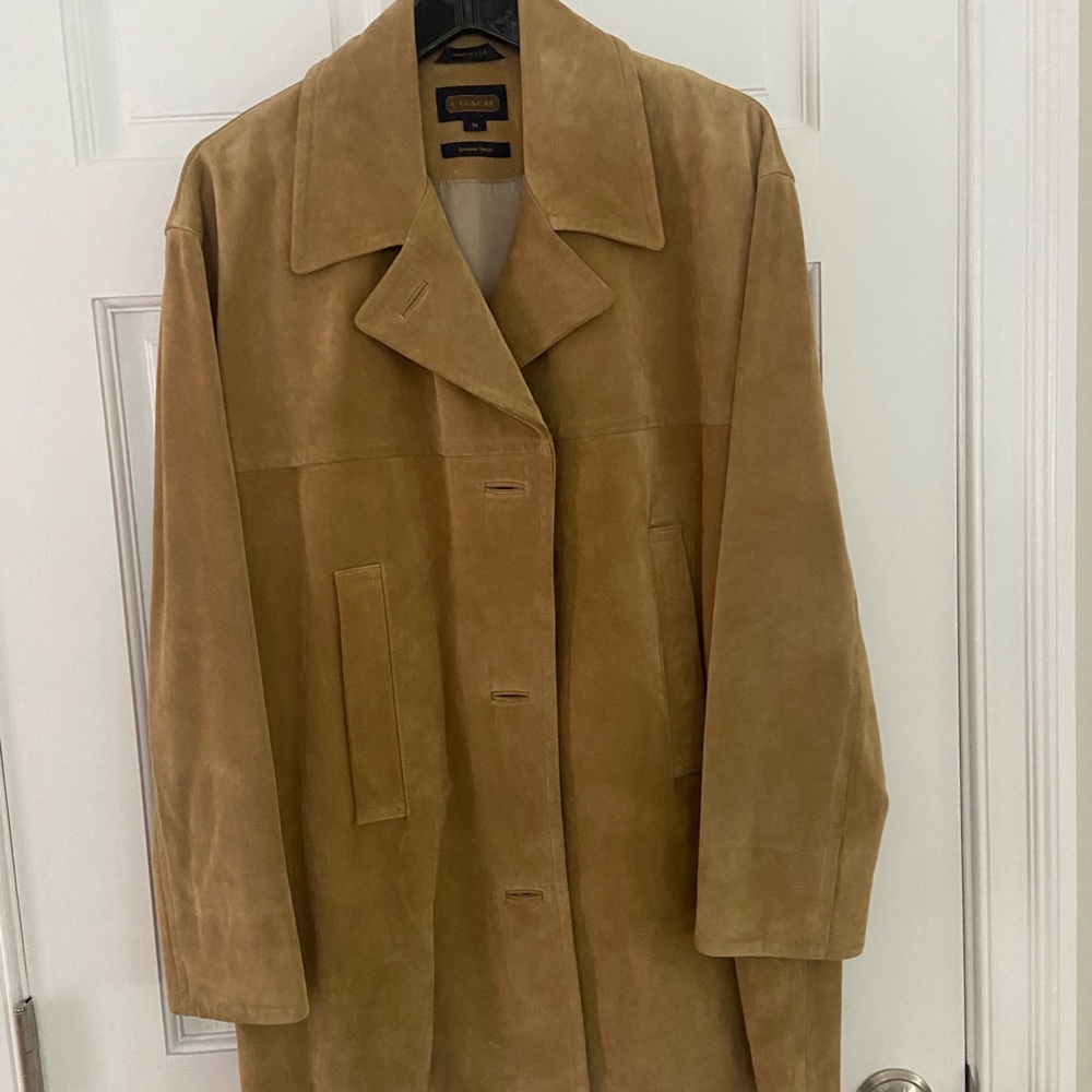 Vintage COACH women’s suede barn coat